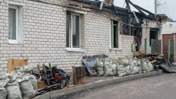 Professional Fire Damage Assessment technician working in New Egypt, NJ